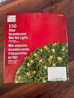150 Clear Incandescent Mini Net Lights - Clear